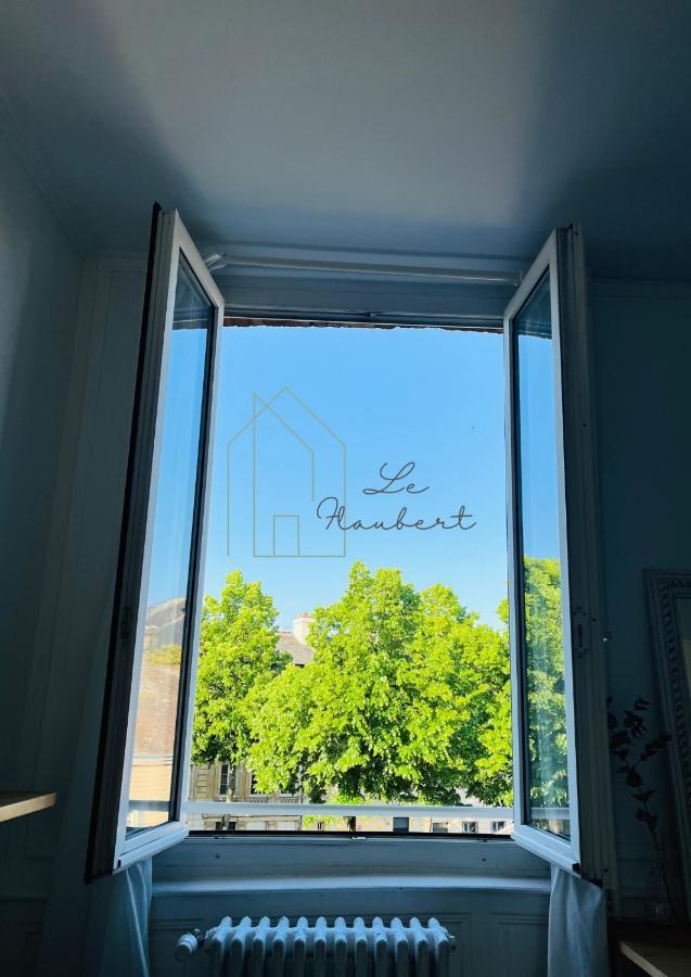 Le Flaubert, Appartement Et Parking En Centre Ville Ruan Exterior foto